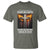 Firm In Faith Fierce In Justice Charlie Kirk T Shirt Christian Cross American Flag - Wonder Print Shop