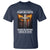 Firm In Faith Fierce In Justice Charlie Kirk T Shirt Christian Cross American Flag - Wonder Print Shop