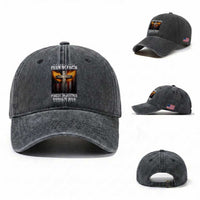 Firm In Faith Fierce In Justice Charlie Kirk Washed Cotton Baseball Cap Christian Cross American Flag