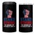 Stand Strong In Honor Of Charlie Kirk 4 in 1 Can Cooler Tumbler Handfist American Flag - Wonder Print Shop