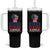 Stand Strong In Honor Of Charlie Kirk Tumbler With Handle Handfist American Flag - Wonder Print Shop