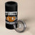 Funny Turkey And Touchdowns 4 in 1 Can Cooler Tumbler Thanksgiving American Football - Wonder Print Shop