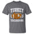 Funny Turkey And Touchdowns T Shirt Thanksgiving American Football - Wonder Print Shop