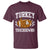 Funny Turkey And Touchdowns T Shirt Thanksgiving American Football - Wonder Print Shop