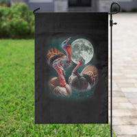 Funny Three Turkey Moon Garden Flag Weird Cursed Thanksgiving Meme - Wonder Print Shop