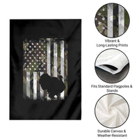 Turkey Hunting Camo US American Flag Thanksgiving Garden Flag - Wonder Print Shop
