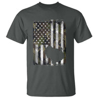 Turkey Hunting Camo US American Flag Thanksgiving T Shirt - Wonder Print Shop