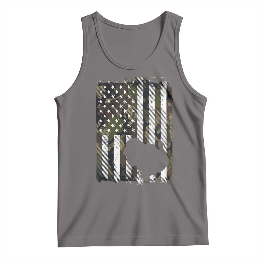 Turkey Hunting Camo US American Flag Thanksgiving Tank Top - Wonder Print Shop