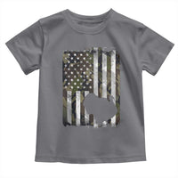Turkey Hunting Camo US American Flag Thanksgiving Toddler T Shirt - Wonder Print Shop
