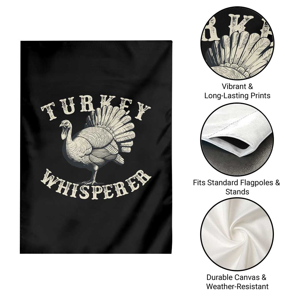 Funny Turkey Whisperer Garden Flag Thanksgiving Turkey Hunting Season - Wonder Print Shop