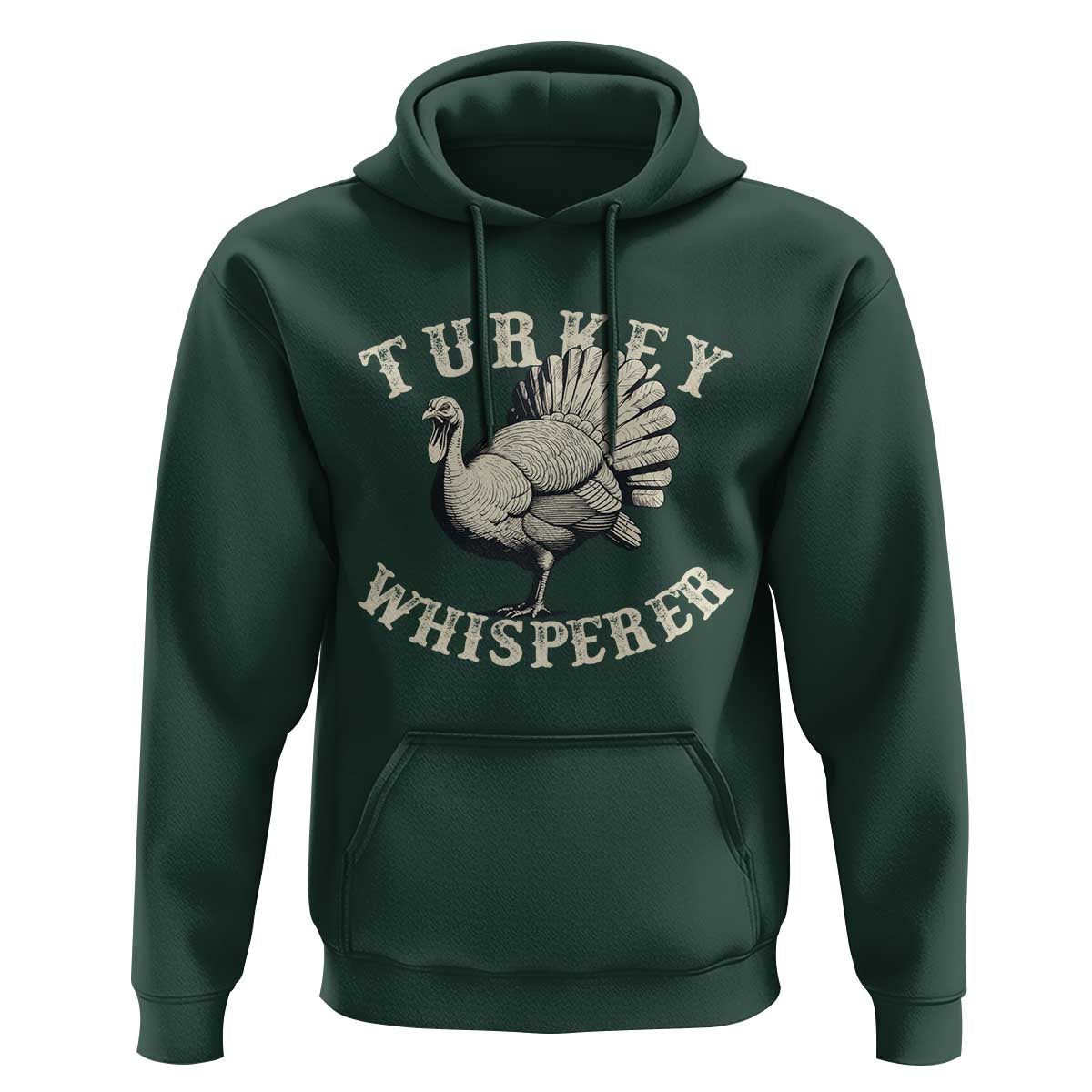Funny Turkey Whisperer Hoodie Thanksgiving Turkey Hunting Season - Wonder Print Shop