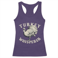 Funny Turkey Whisperer Racerback Tank Top Thanksgiving Turkey Hunting Season - Wonder Print Shop
