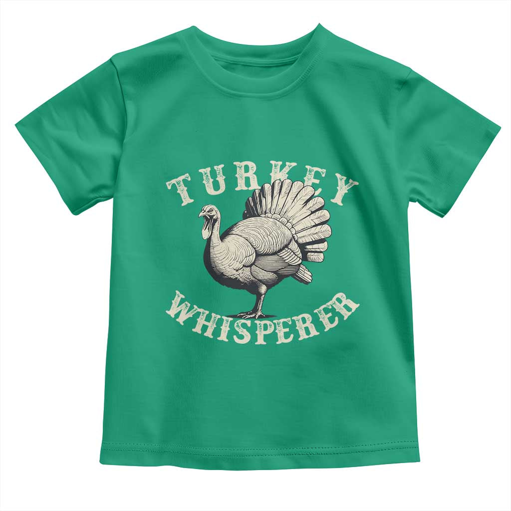Funny Turkey Whisperer Toddler T Shirt Thanksgiving Turkey Hunting Season - Wonder Print Shop