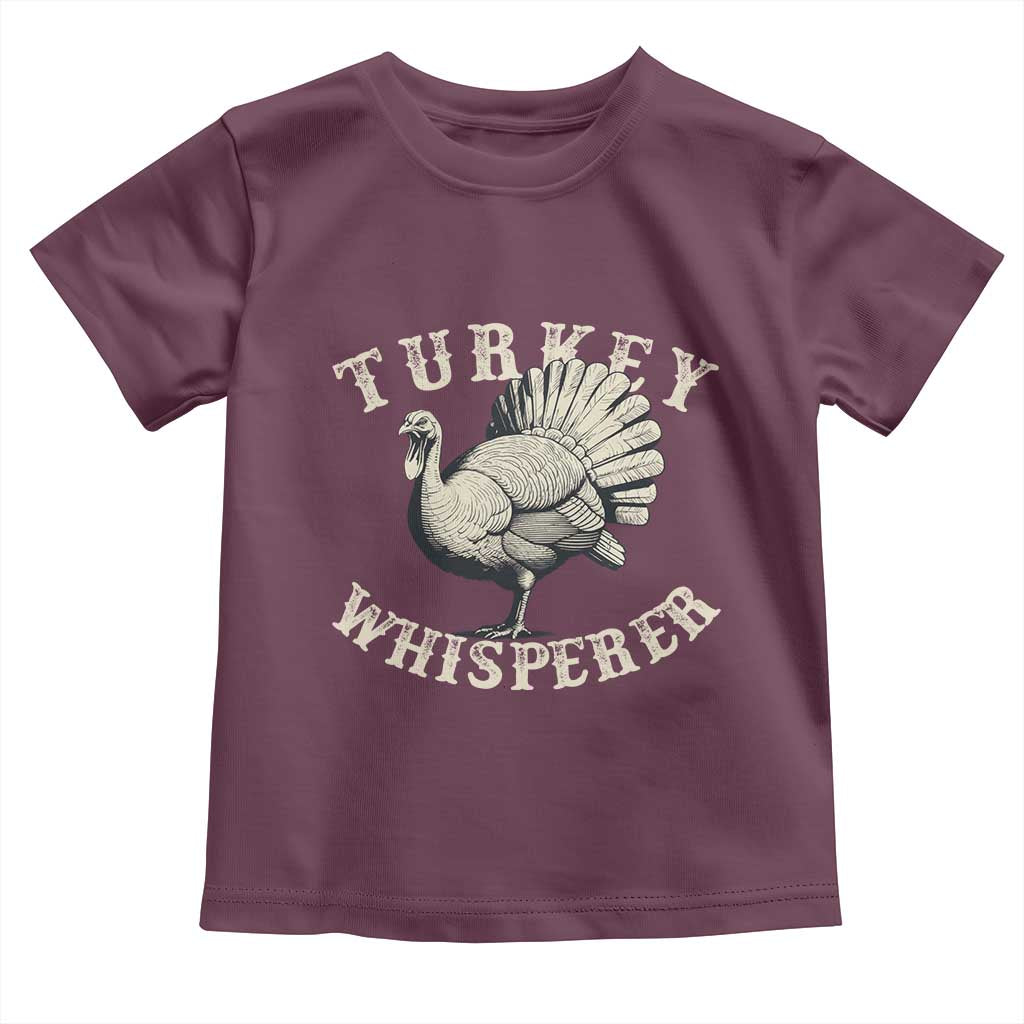 Funny Turkey Whisperer Toddler T Shirt Thanksgiving Turkey Hunting Season - Wonder Print Shop