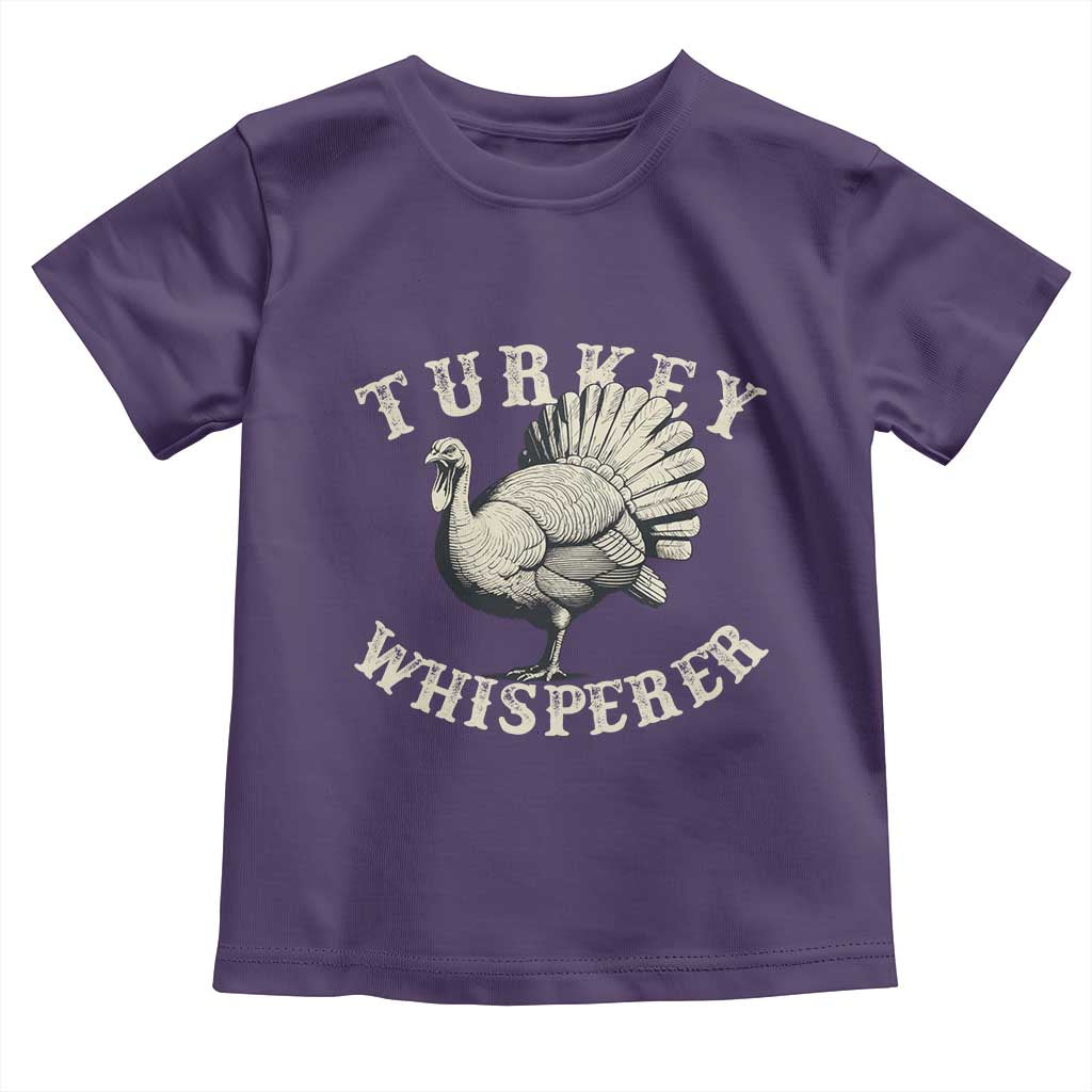 Funny Turkey Whisperer Toddler T Shirt Thanksgiving Turkey Hunting Season - Wonder Print Shop