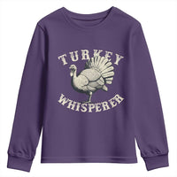 Funny Turkey Whisperer Youth Sweatshirt Thanksgiving Turkey Hunting Season - Wonder Print Shop