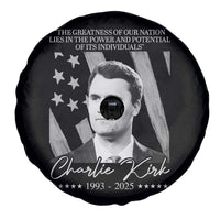 Charlie Kirk Spare Tire Cover The Greatness Of Our Nation Lies In The Power And Potential Of Its Individuals - Wonder Print Shop