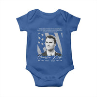Charlie Kirk Baby Onesie The Greatness Of Our Nation Lies In The Power And Potential Of Its Individuals - Wonder Print Shop