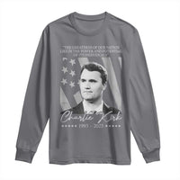 Charlie Kirk Long Sleeve Shirt The Greatness Of Our Nation Lies In The Power And Potential Of Its Individuals - Wonder Print Shop