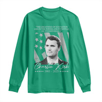 Charlie Kirk Long Sleeve Shirt The Greatness Of Our Nation Lies In The Power And Potential Of Its Individuals - Wonder Print Shop