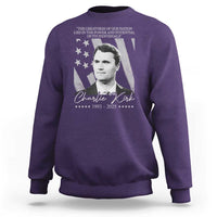 Charlie Kirk Sweatshirt The Greatness Of Our Nation Lies In The Power And Potential Of Its Individuals - Wonder Print Shop