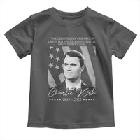 Charlie Kirk Toddler T Shirt The Greatness Of Our Nation Lies In The Power And Potential Of Its Individuals - Wonder Print Shop