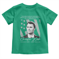 Charlie Kirk Toddler T Shirt The Greatness Of Our Nation Lies In The Power And Potential Of Its Individuals - Wonder Print Shop