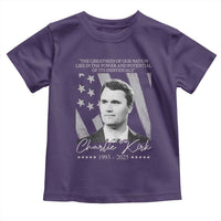 Charlie Kirk Toddler T Shirt The Greatness Of Our Nation Lies In The Power And Potential Of Its Individuals - Wonder Print Shop