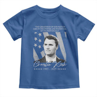 Charlie Kirk Toddler T Shirt The Greatness Of Our Nation Lies In The Power And Potential Of Its Individuals - Wonder Print Shop