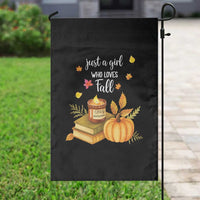 Just A Girl Who Loves Fall Garden Flag Cozy Autumn Season - Wonder Print Shop