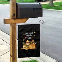 Just A Girl Who Loves Fall Garden Flag Cozy Autumn Season - Wonder Print Shop