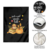 Just A Girl Who Loves Fall Garden Flag Cozy Autumn Season - Wonder Print Shop