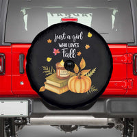 Just A Girl Who Loves Fall Spare Tire Cover Cozy Autumn Season - Wonder Print Shop