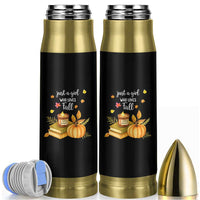 Just A Girl Who Loves Fall Bullet Tumbler Cozy Autumn Season - Wonder Print Shop