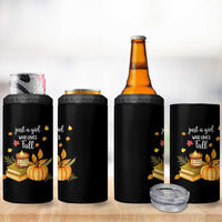 Just A Girl Who Loves Fall 4 in 1 Can Cooler Tumbler Cozy Autumn Season - Wonder Print Shop