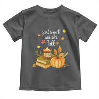 Just A Girl Who Loves Fall Toddler T Shirt Cozy Autumn Season - Wonder Print Shop