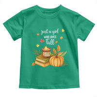 Just A Girl Who Loves Fall Toddler T Shirt Cozy Autumn Season - Wonder Print Shop