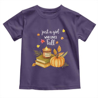 Just A Girl Who Loves Fall Toddler T Shirt Cozy Autumn Season - Wonder Print Shop