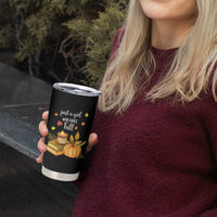 Just A Girl Who Loves Fall Tumbler Cup Cozy Autumn Season - Wonder Print Shop
