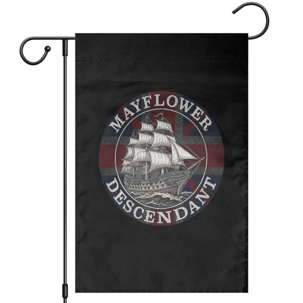 Mayflower Descendant Garden Flag Pilgrim Fathers Thanksgiving History - Wonder Print Shop
