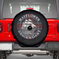 Mayflower Descendant Spare Tire Cover Pilgrim Fathers Thanksgiving History - Wonder Print Shop