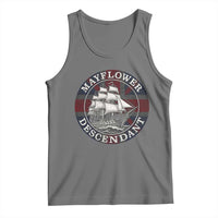 Mayflower Descendant Tank Top Pilgrim Fathers Thanksgiving History - Wonder Print Shop