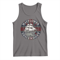 Mayflower Descendant Tank Top Pilgrim Fathers Thanksgiving History - Wonder Print Shop