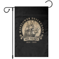 Mayflower Descendant Garden Flag 405 Years Pilgrim Fathers Thanksgiving History - Wonder Print Shop
