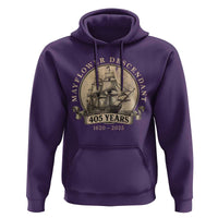Mayflower Descendant Hoodie 405 Years Pilgrim Fathers Thanksgiving History - Wonder Print Shop