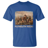Plymouth Rock T Shirt Mayflower Pilgrims Thanksgiving History - Wonder Print Shop