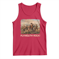 Plymouth Rock Tank Top Mayflower Pilgrims Thanksgiving History - Wonder Print Shop