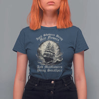 April Showers Bring May Flowers And Mayflowers Bring Smallpox T Shirt For Women History Lover - Wonder Print Shop