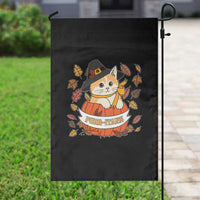 Funny Thanksgiving Cat Lover Garden Flag Purritans Pilgrim Puritans Hat - Wonder Print Shop