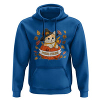 Funny Thanksgiving Cat Lover Hoodie Purritans Pilgrim Puritans Hat - Wonder Print Shop